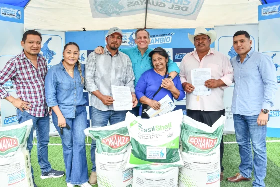734 kits de fertilizantes de arroz benefician a pequeños productores de Los Lojas