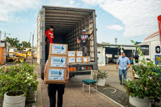 La Prefectura Ciudadana del Guayas lleva ayuda humanitaria a Penipe