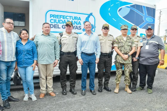 Prefectura Ciudadana del Guayas entrega séptimo Punto de Control y Seguridad Vial en Santa Lucía