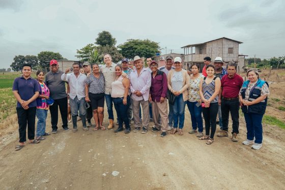 Prefectura del Guayas avanza en obra vial que fortalecerá la conectividad rural en Samborondón