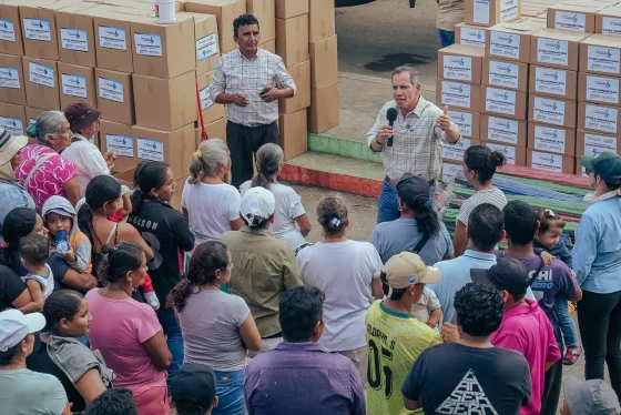 350 kits de alimentos garantizan sustento inmediato a familias afectadas en Yaguachi