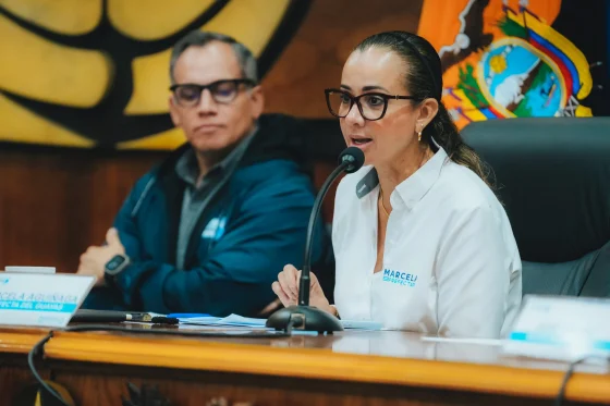 COE Provincial, presidido por Marcela Aguiñaga, descartó niveles críticos de la cota de la represa Daule-Peripa y confirmó que aún no se efectuarán descargas controladas