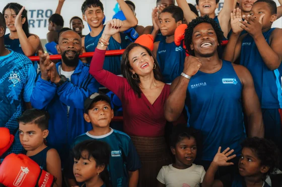Prefecta del Guayas inaugura nuevo Centro de entrenamiento y formación “Guasmo Box”, para alejar a niños y jóvenes de la violencia